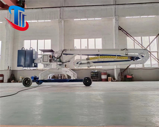 17m mobile spider concrete placing boom concrete spreader